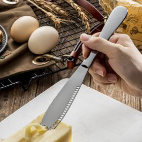 Multifunction 3 In 1 Stainless Steel Butter Cutter Knife Cream Knife Western Bread Jam Knife Cheese Spreader 3 In 1 Stainless Steel Butter Spreader Kn