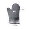 1pcs Silicone Oven Mitts;  Heat Insulation Pad;  Microwave Oven Gloves - black