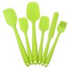 6pcs Silicone Kitchenware Set; Kitchen Supplies; Baking Supplies; Large Scraper; Spatula; Baking Tools; Cake Cream Spatula; Kitchen Tool Set - 6PCS Gr