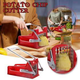 1pc Hand Push Potato Slicers Potato Slicers French Fries Divider; Home Kitchen Accessories - AS Shown