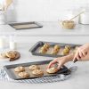 2-pack of non-stick silicone baking mats with macaron cookie template for easy and reliable baking  - 2pcs