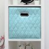 AFJE1001BLUE-3SZ Jiaessentials Blue Closet Organizers Cube Bins 3 Size 6pcs. - Blue