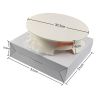 Cake Turntable with Lock Switch and Scale Mark Plastic Rotating Cake Stand for Baking Pastry Cake Decorating Tool Baking Tool - 1-PC