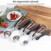 Portable Ice Cream Spoon, Stainless Steel Ice Cream Ball Spoon, Fruit Watermelon Potato Ball Digging Spoon, Kitchen Utensils - Type A