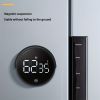 Timer, Kitchen Timer, Digital Timer , Large LED Magnetic Countdown , Precise Timing For Cooking, Work, Study And Fitness(Black) - Black - Battery Not