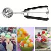 Portable Ice Cream Spoon, Stainless Steel Ice Cream Ball Spoon, Fruit Watermelon Potato Ball Digging Spoon, Kitchen Utensils - Type B