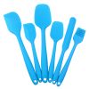 6pcs Silicone Kitchenware Set; Kitchen Supplies; Baking Supplies; Large Scraper; Spatula; Baking Tools; Cake Cream Spatula; Kitchen Tool Set - 6PCS Pu