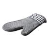 1pcs Silicone Oven Mitts;  Heat Insulation Pad;  Microwave Oven Gloves - grey