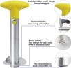 Pineapple Corer;  [Upgraded;  Reinforced;  Thicker Blade] Newness Premium Pineapple Corer Remover - yellow