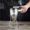 Pancake Batter Dispenser Mixer Stainless Steel Funnel Design with Stand Rack 1000 ML Waffle Batter Dispenser Pancake Maker Cooking Baking Tools - stai