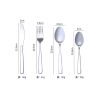 4 Piece Flatware Set Silverware Stainless Steel Including Fork Spoons Knife Cutlery with Gift Box - 4-PC