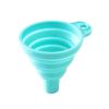 1pc Silicone Small Funnel;  Retractable Folding Funnel - Blue