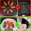 1/2pcs Air Fryer Silicone Pot; Reusable Air Fryer Liners; Silicone Air Fryer Basket; Food Safe Air Fryer Accessories  Gray